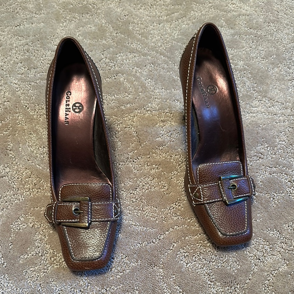 Cole Haan Women's Brown Leather Pumps